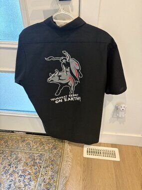 PBR S/S Shirt Black with PBR emblem on front and back